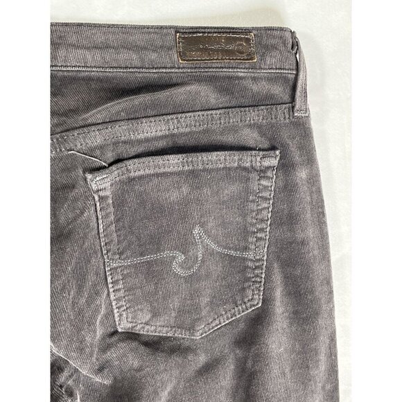 AG‎ Adriano Goldschmied The Stevie Slim Straight Corduroy Brown Pants Size 27 - Picture 9 of 9